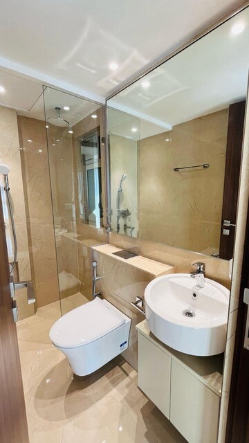 Bathroom in 2 BHK Apartment at Hiranandani Highland, Powai – for Rent