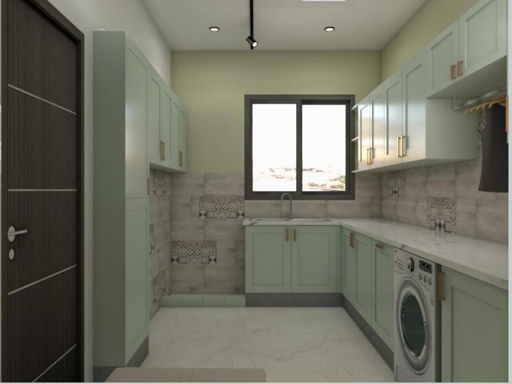 Kitchen, bhartiya-nikoo-homes-phase-2 4 Bedroom 2800 Sq.Ft. Penthouse In Thanisandra Main Road Bangalore 8702228