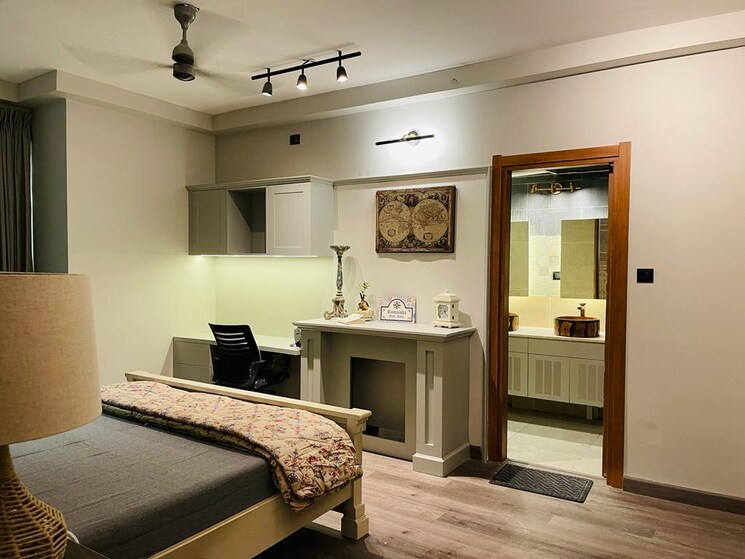 Living Room, bhartiya-nikoo-homes-phase-2 4 Bedroom 2800 Sq.Ft. Penthouse In Thanisandra Main Road Bangalore 8702228