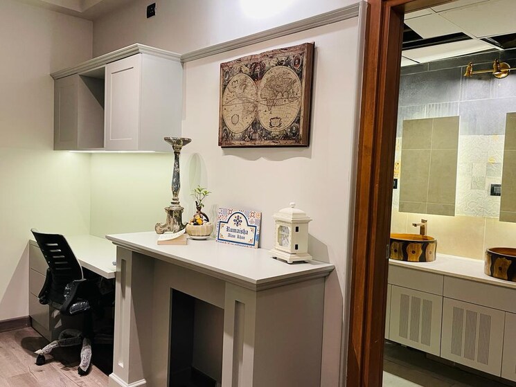 Kitchen, bhartiya-nikoo-homes-phase-2 4 Bedroom 2800 Sq.Ft. Penthouse In Thanisandra Main Road Bangalore 8702228