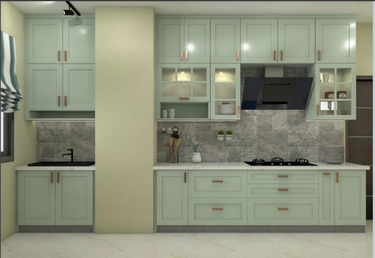 Kitchen, bhartiya-nikoo-homes-phase-2 4 Bedroom 2800 Sq.Ft. Penthouse In Thanisandra Main Road Bangalore 8702228