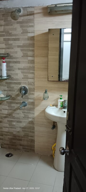 Bathroom in 3 BHK Apartment at Amrapali Zodiac, Sector 120 – for Rent
