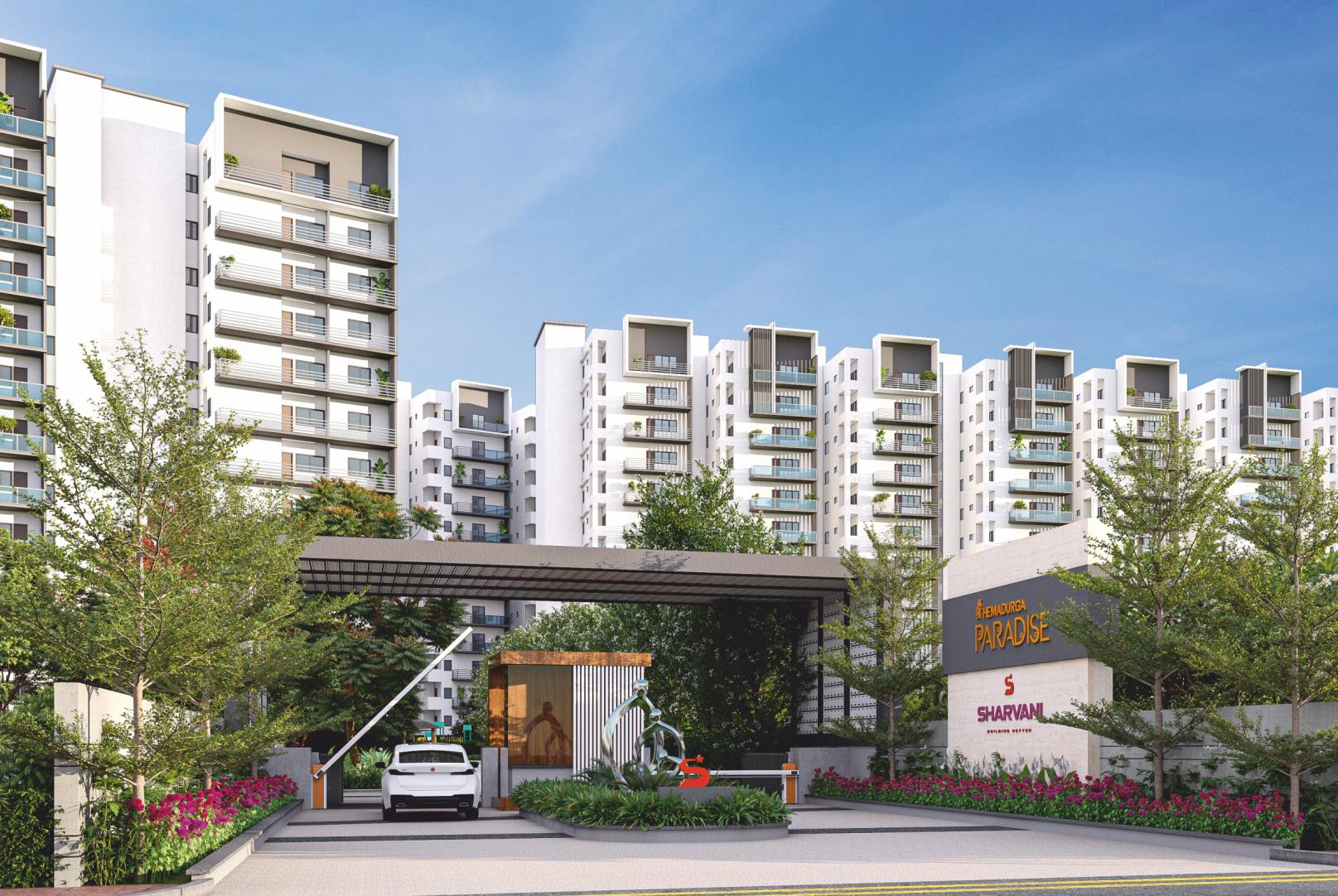 3 BHK + Extra Room 1957 Sq.Ft. Apartment in Sharvani Sree Hemadurga Paradise