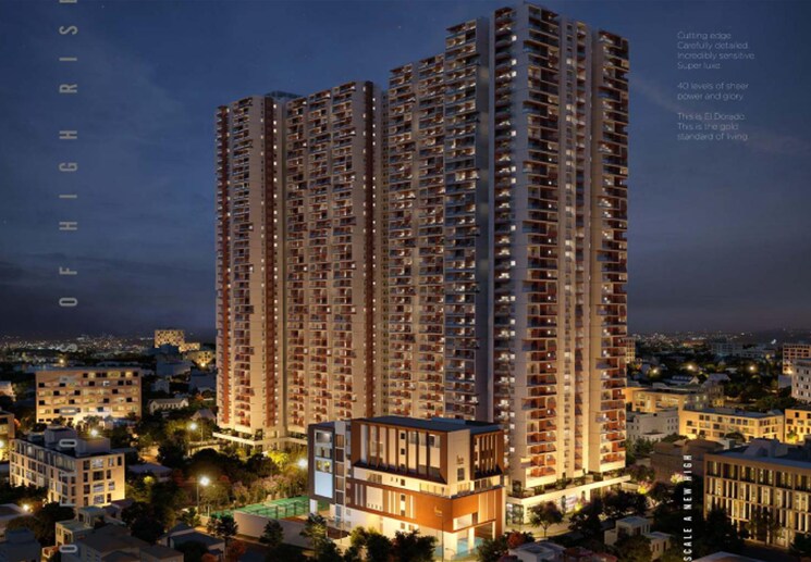 Exterior View, lansum-el-dorado 3 Bedroom 1860 Sq.Ft. Apartment In Narsingi Hyderabad 8702486