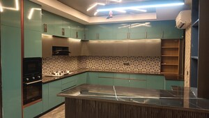 Kitchen in 4 BHK Builder Floor at Unitech Arcadia, South City 2 – for Sale