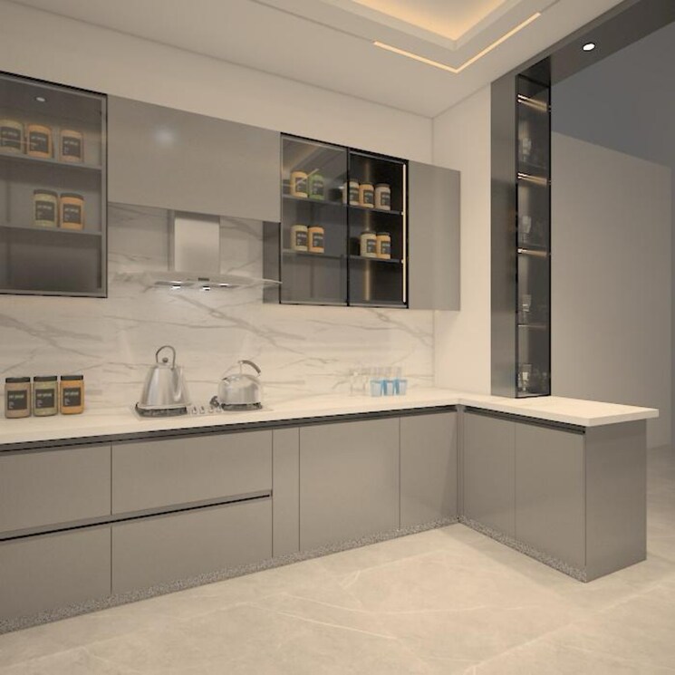 Kitchen, ansal-api-esencia 4 Bedroom 300 Sq.Ft. Builder Floor In Sector 67 Gurgaon 8702562