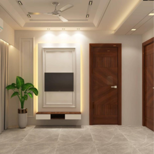 Building Lobby in 4 BHK Builder Floor at Ansal API Esencia, Sector 67 – for Sale