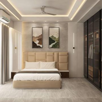 Bedroom in 4 BHK Builder Floor at Ansal API Esencia, Sector 67 – for Sale