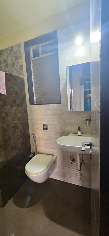 Bathroom in 1 BHK Apartment at JH Zojwala Regency Park, Kalyan East – for Rent