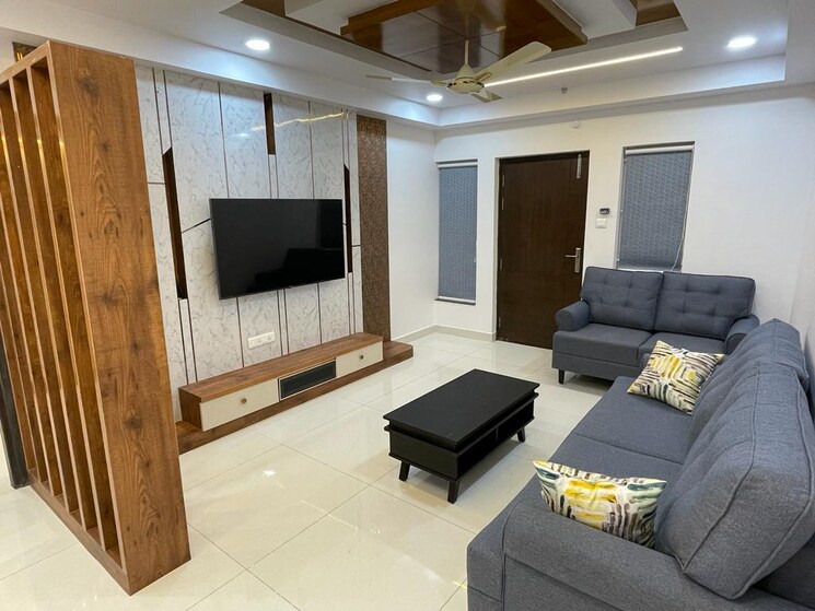 Living Room, my-home-tarkshya 3 Bedroom 2235 Sq.Ft. Apartment In Kokapet Hyderabad 8702796