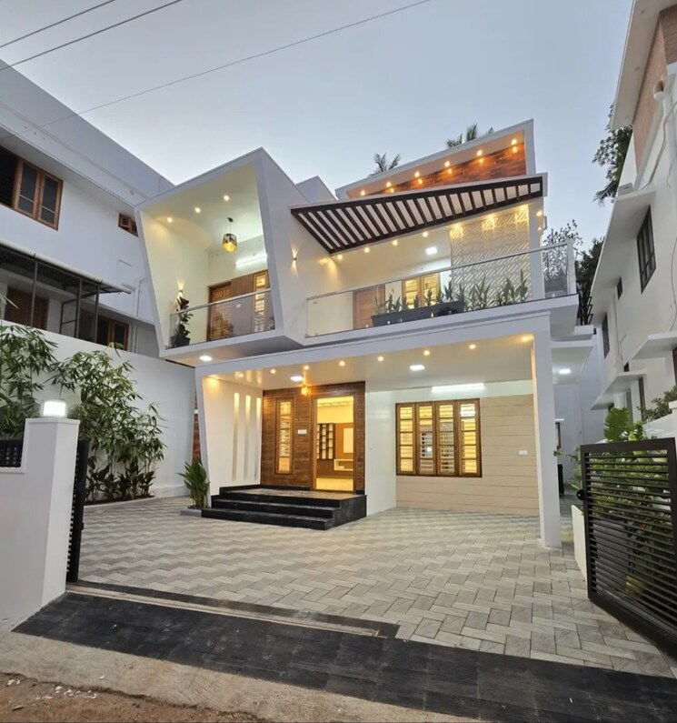 Exterior View, akathethara 3 Bedroom 1200 Sq.Ft. Villa In Akathethara Palakkad 8703166