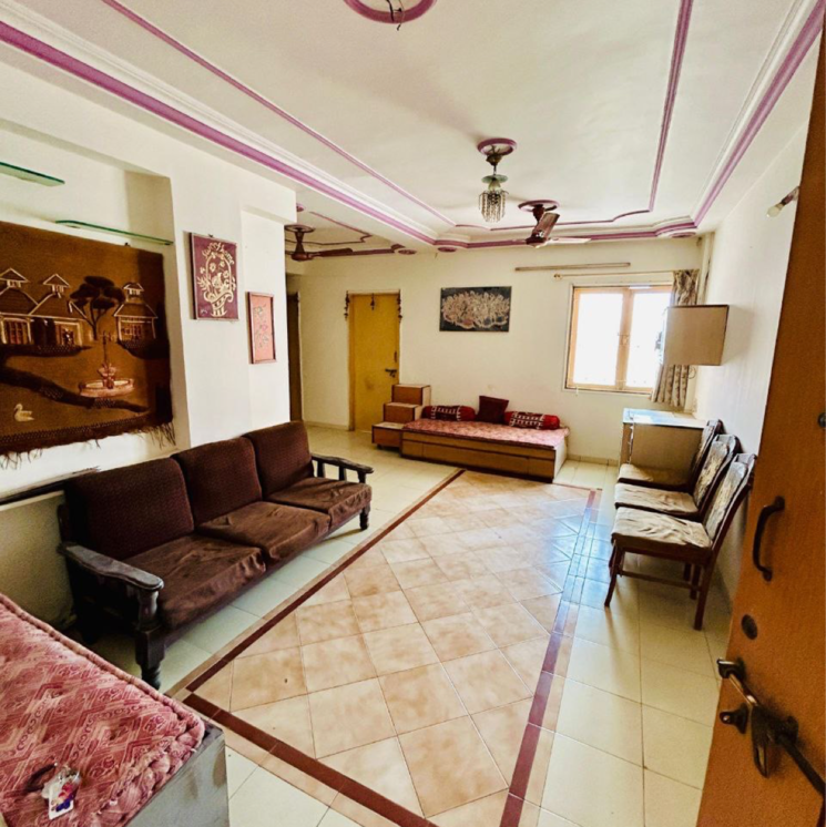 Living Room, shela 3 Bedroom 1500 Sq.Ft. Apartment In Shela Ahmedabad 8703177