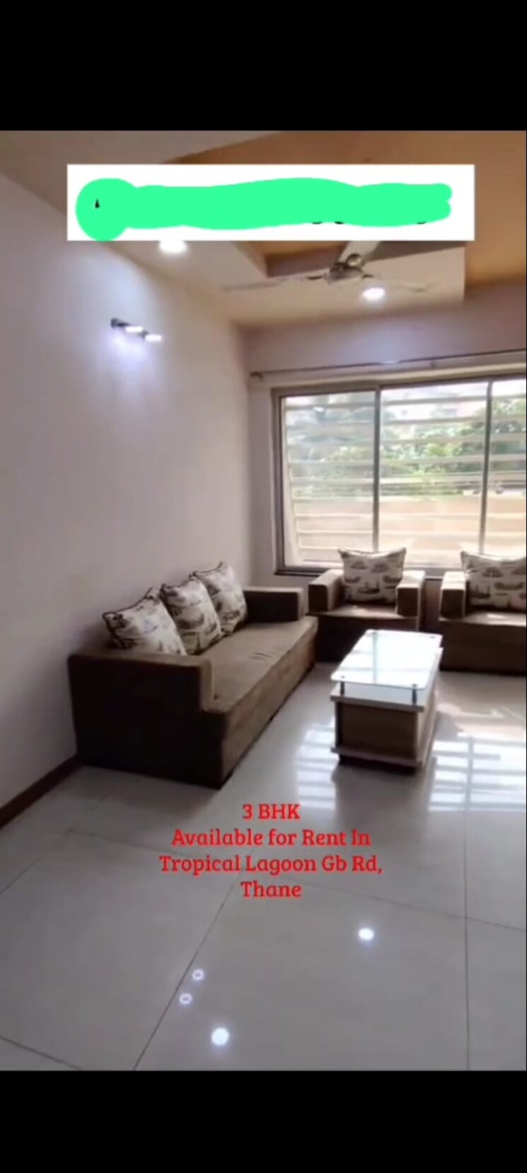 Living Room, soham-tropical-lagoon 3 Bedroom 1350 Sq.Ft. Apartment In Ghodbunder Road Thane 8703602