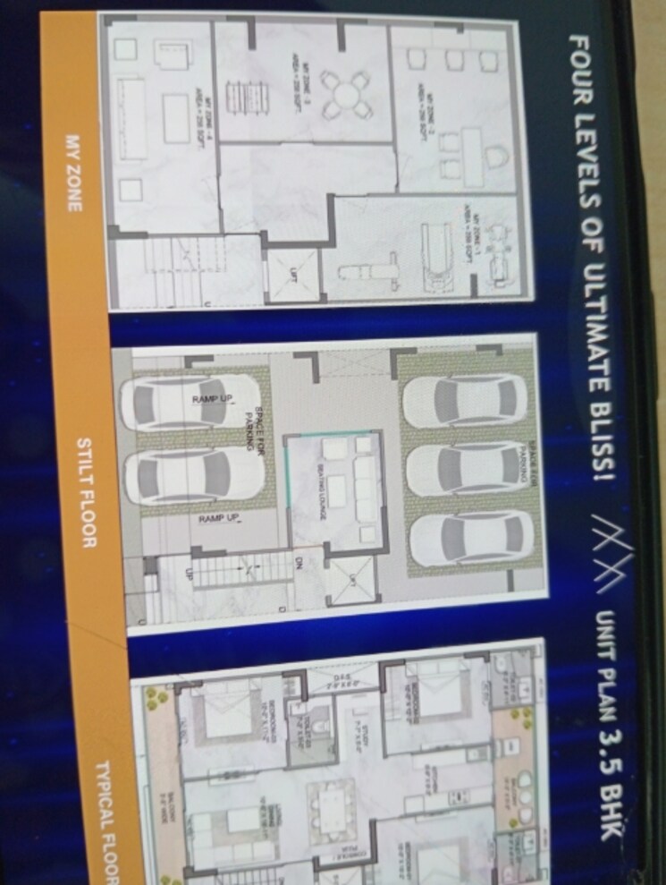 Floor Plan, m3m-antalya-hills 3.5 Bedroom 1628 Sq.Ft. Builder Floor In Sector 79 Gurgaon 8703815