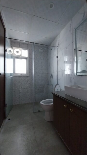Bathroom in 3 BHK Apartment at Central Park Flower Valley Aqua Front Towers, Sohna Sector 33 – for Rent