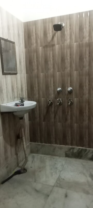 Bathroom in 1 BHK Builder Floor at Panchsheel Vihar – for Rent