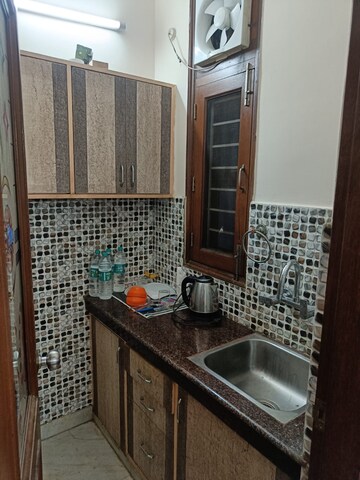 Kitchen in 1 RK Apartment at Khirki Extension – for Rent