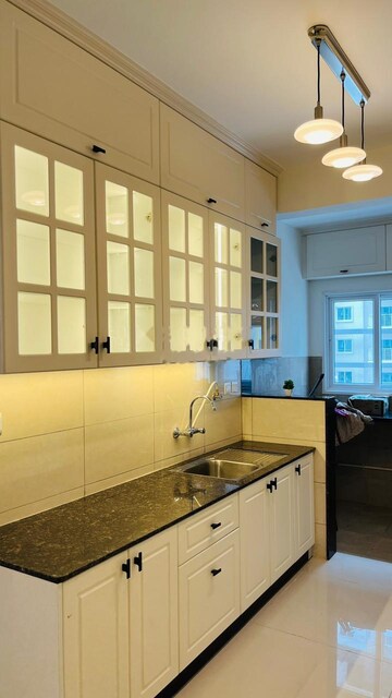 Kitchen in 3 BHK Apartment at L&T Raintree Boulevard, Hebbal – for Rent