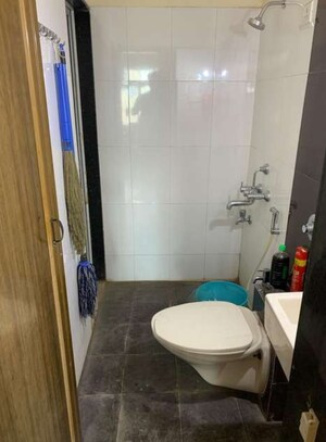 Bathroom in 1 BHK Apartment at Vihang Valley Phase 2, Kasarvadavali – for Sale