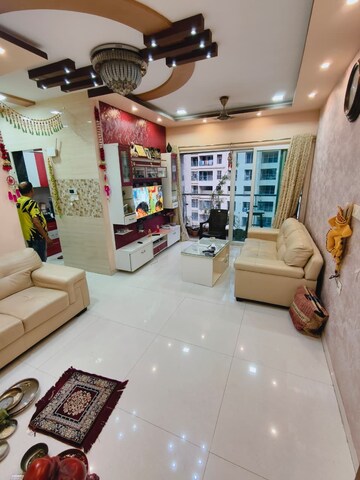 Living Room in 2 BHK Apartment at Rustomjee Urbania, Majiwada – for Rent