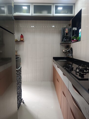 Kitchen in 2 BHK Apartment at Saya Gold Avenue, Vaibhav Khand – for Rent