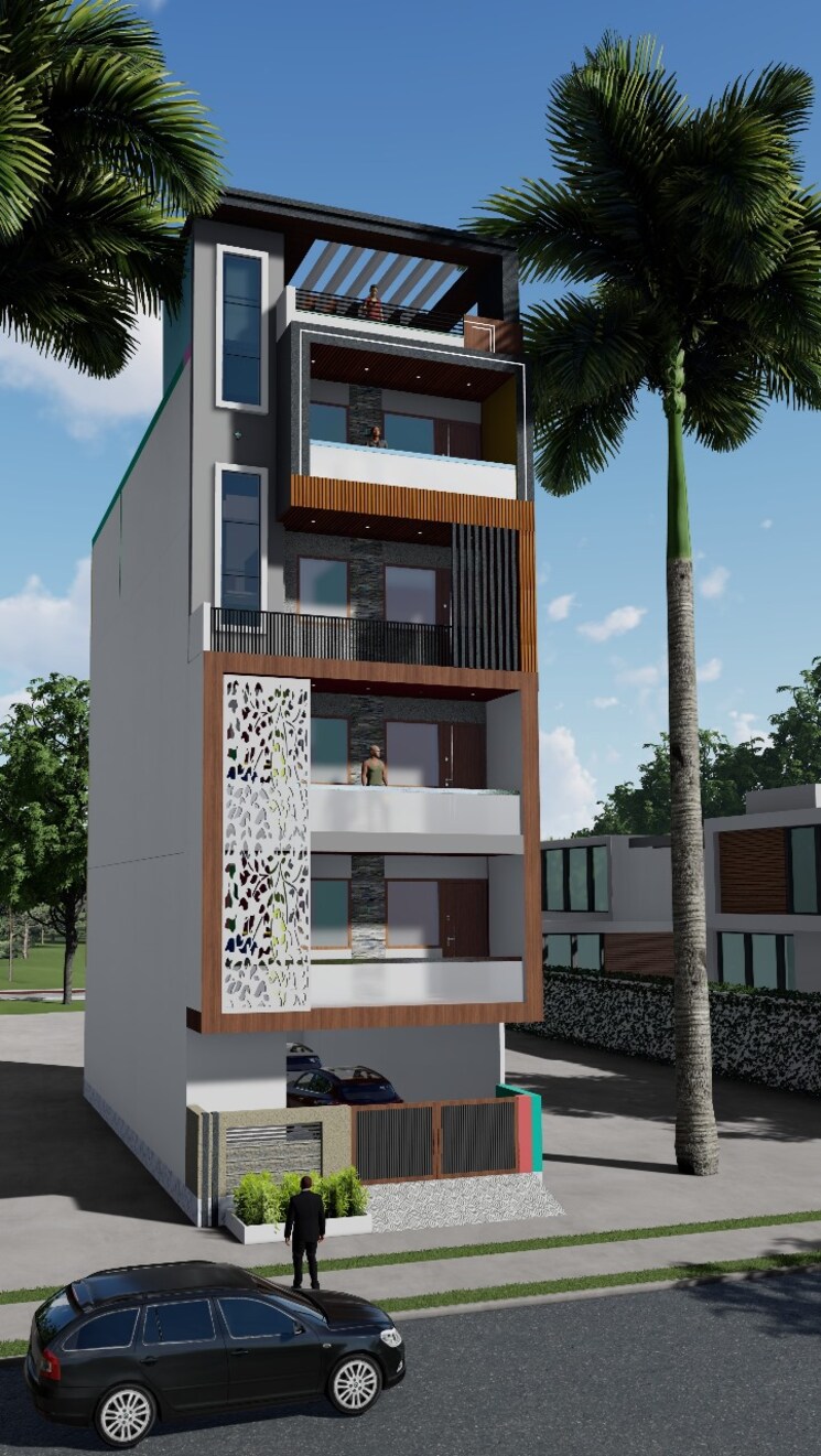 Exterior View, bptp-district-phase-2 3 Bedroom 1200 Sq.Ft. Builder Floor In Sector 84 Faridabad 8706190