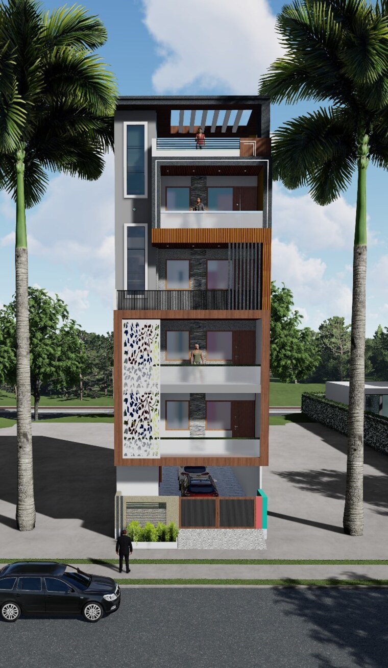 Exterior View, bptp-district-phase-2 3 Bedroom 1200 Sq.Ft. Builder Floor In Sector 84 Faridabad 8706190