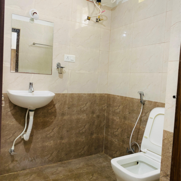 Bathroom in 3 BHK Builder Floor at Kondapur – for Rent
