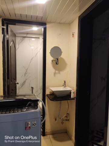Bathroom in 1 BHK Apartment at Gods Heaven CHS, Powai – for Rent