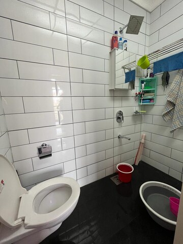 Bathroom in 1 BHK Apartment at Vijay Orovia, Ghodbunder Road – for Rent