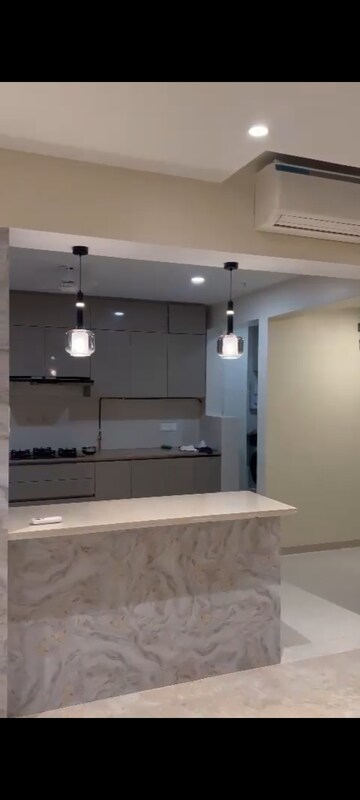 Kitchen in 3 BHK Apartment at Hiranandani Estate, Ghodbunder Road – for Rent