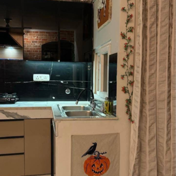 Kitchen in 1 BHK Builder Floor at Saket – for Rent