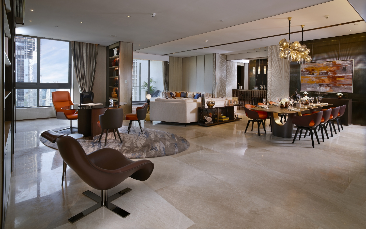 4 BHK + Pooja Room,Servant Room,Study Room,Extra Room 2964 Sq.Ft. Apartment in K Raheja Artesia