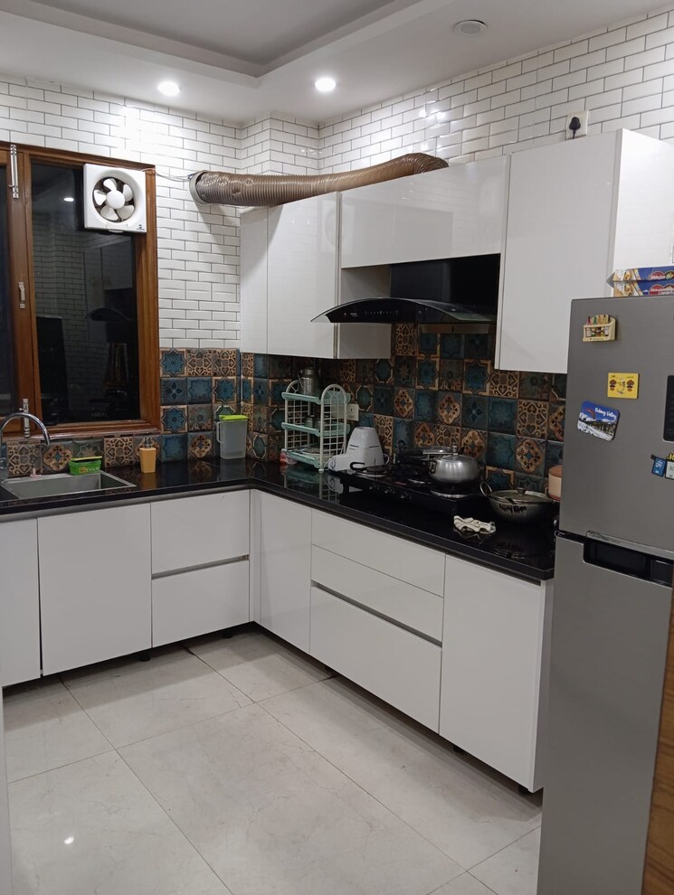 Kitchen, ansal-plaza-sector-23 3 Bedroom 1500 Sq.Ft. Builder Floor In Sector 23 Gurgaon 8707857