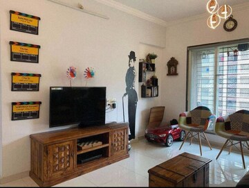 Living Room in 1 BHK Apartment at Cosmos Orchid, Ghodbunder Road – for Rent