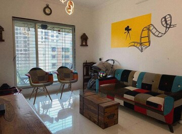 Living Room in 1 BHK Apartment at Cosmos Orchid, Ghodbunder Road – for Rent