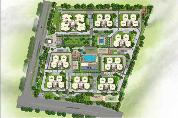 Master Plan, aparna-sarovar-grande 3 Bedroom 1970 Sq.Ft. Apartment In Nallagandla Hyderabad 8708049