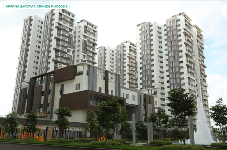 Exterior View, aparna-sarovar-grande 3 Bedroom 1970 Sq.Ft. Apartment In Nallagandla Hyderabad 8708049