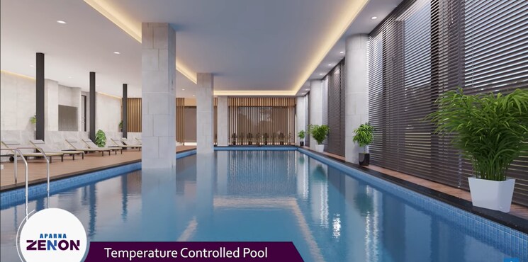 Swimming Pool, aparna-zenon 3 Bedroom 1982 Sq.Ft. Apartment In Puppalaguda Hyderabad 8708112