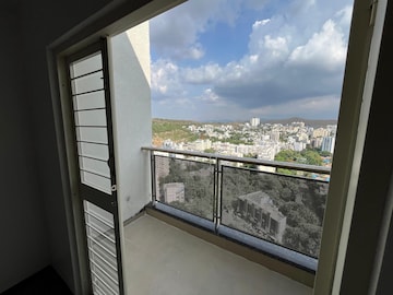 Balcony in 2.5 BHK Apartment at Goel Ganga Legend, Bavdhan – for Rent