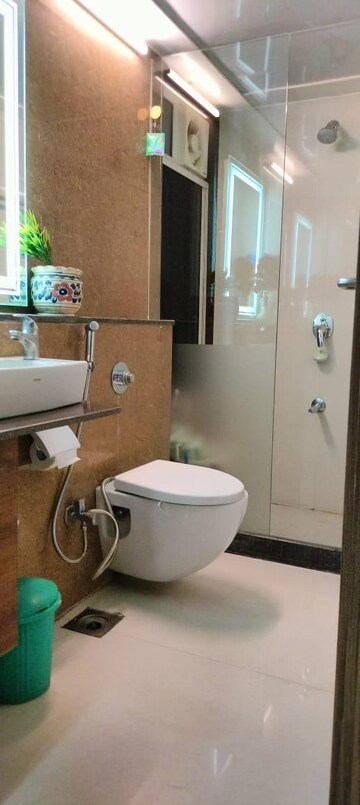 Bathroom in 2 BHK Apartment at Puranik Abitante, Bavdhan – for Rent