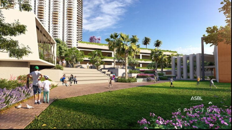 Garden, asbl-spectra 3 Bedroom 2200 Sq.Ft. Apartment In Financial District Hyderabad 8708176
