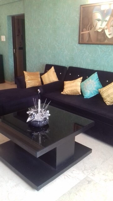 Living Room in 1 BHK Apartment at Bandra West – for Rent