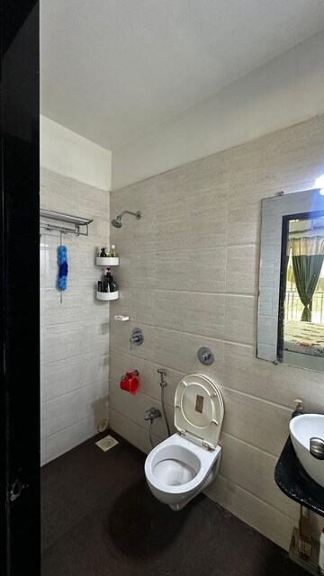 Bathroom in 1.5 BHK Apartment at Velocity Hill Spring, Ghodbunder Road – for Rent