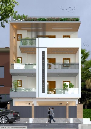 Kitchen in 3 BHK Builder Floor at Green Fields Colony – for Sale