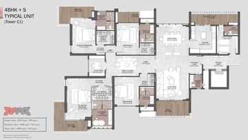 Floor Plan in Studio Apartment at Silverglades The Legacy, Sector 63a – for Sale