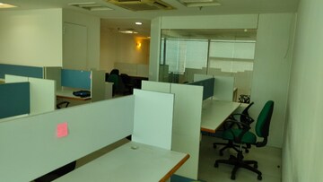 Team Area in  Office Space at Savvy Shapath V, Prahlad Nagar – for Rent