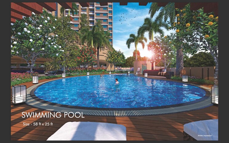 Swimming Pool, goel-ganga-antra 1 Bedroom 429 Sq.Ft. Apartment In Kharadi Pune 8708841