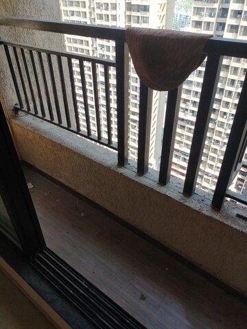 Balcony in 2 BHK Apartment at Raunak City Phase 3, Kalyan West – for Rent