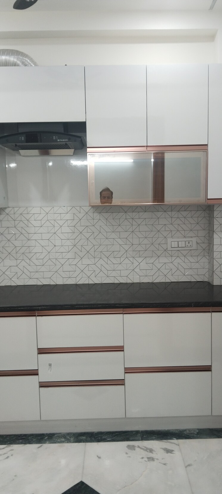 Kitchen, khirki extension 3 Bedroom 1100 Sq.Ft. Builder Floor In Khirki Extension Delhi 8709110